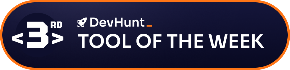 DevHunt Winner Badge